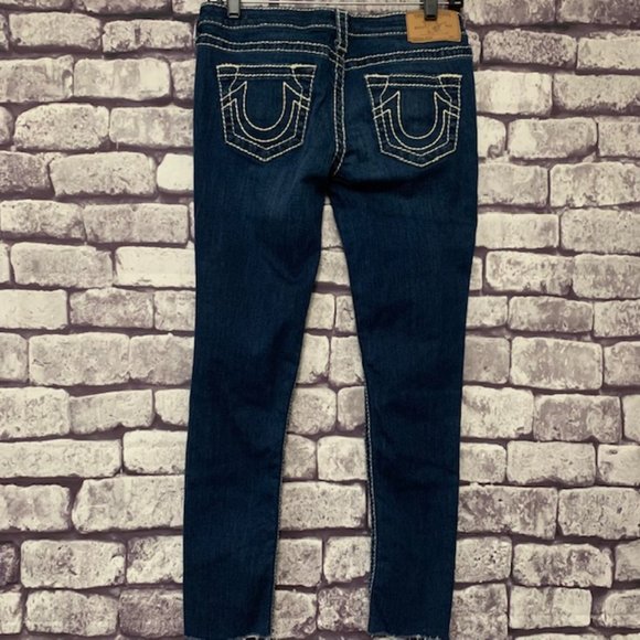 True Religion Skinny Jeans W/ Raw Edge Hem - Picture 5 of 9